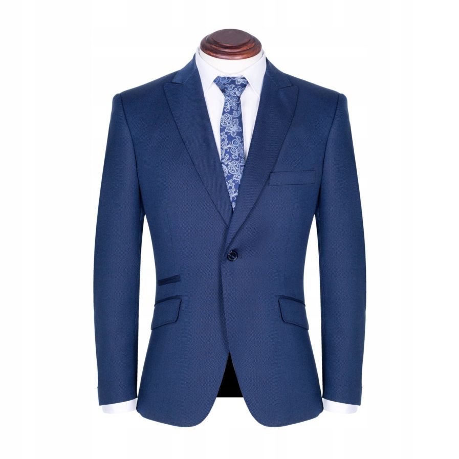 Garnitury męskie Oxford niebieski - garnitury częstochowa