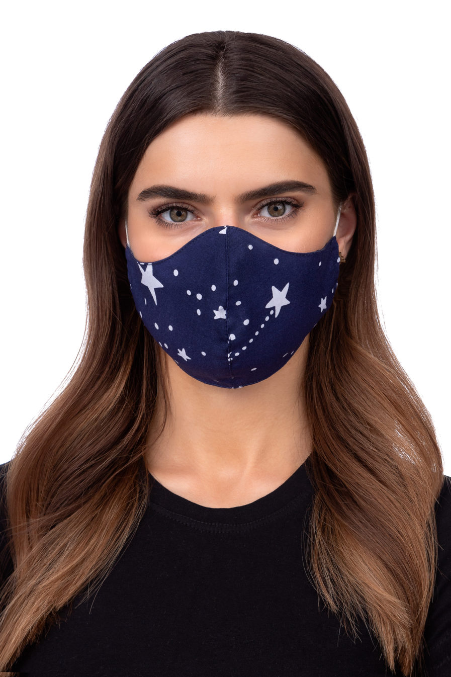 Maska ochronna na twarz - profilowana galaktyka