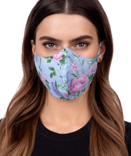 Maska ochronna profilowana - kwiaty, róże, lawenda